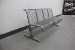 Street Park Outdoor Metal Benches Furniture With Back free standing