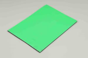 China More Size Bright Green Aluminum Composite Panel For Construction Building Decoration 4MM 1.22*2.44m wholesale