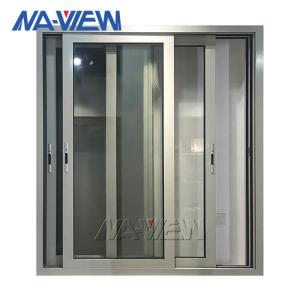 China Guangdong NAVIEW Custom Made Aluminium Double Glazed Industrial Sliding Windows Professional Manufacturer wholesale