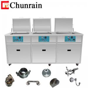 China Three Tanks Auto Parts Washer Machine , FCC 560L Long Ultrasonic Cleaner on sale