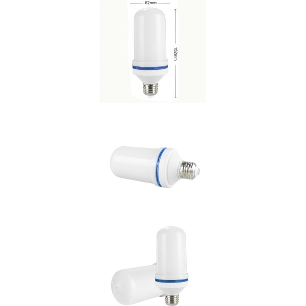 PC 4 Modes 265VAC Garden Led Flame Light Bulbs 1500K Flame Effect Light Bulb