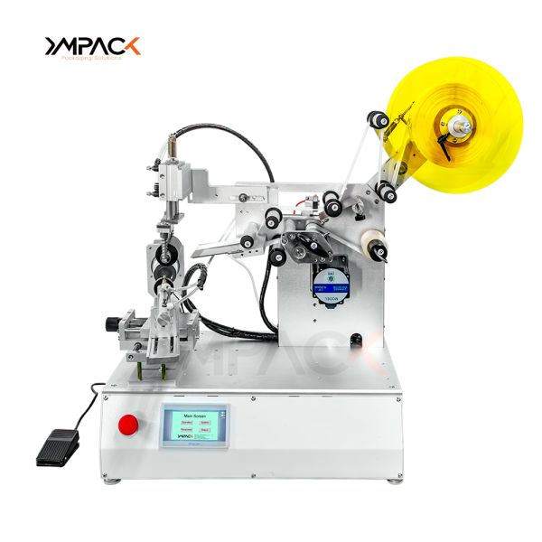 Tabletop Manual Semi Auto Labelling Machine Applicator For Round Bottle 220V