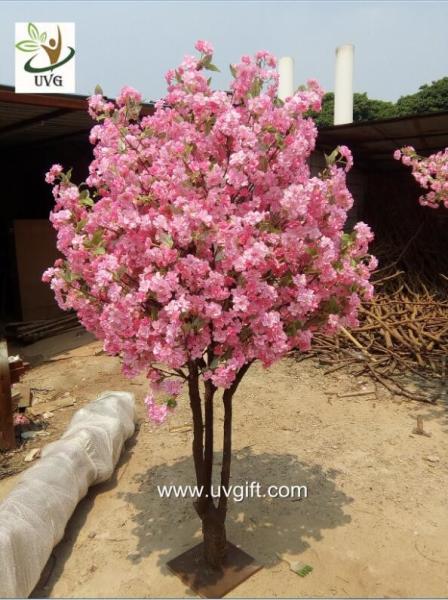 UVG miniature cherry blossom tree artificial trees indoor with pink flowers for