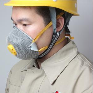 China N95 FFP2 Anti Dust Respirator Silicone Mask Low Expiratory Resistance With Valve on sale