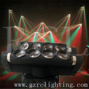 China 5600K Sound Activate LED 8Eyes 10W RGBW Cree Bulb Moving Head Beam Light wholesale