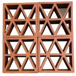 Ceiling Hollow Bricks Wall Screen Terracotta Breeze Block 200*200*50mm Anti Acid