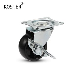 China Office Furniture 25/30/45/50/75/100mm Zinc Plated PP Caster with 12*8.2mm Hole Distance wholesale