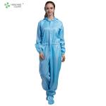 Sterilized Hooded Esd Protective Clothing Zipper Open 0.28kg / Set Unit Weight