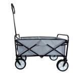 600D Oxford Cloth Steel Universal Wheel Folding Wagon Cart for Garden