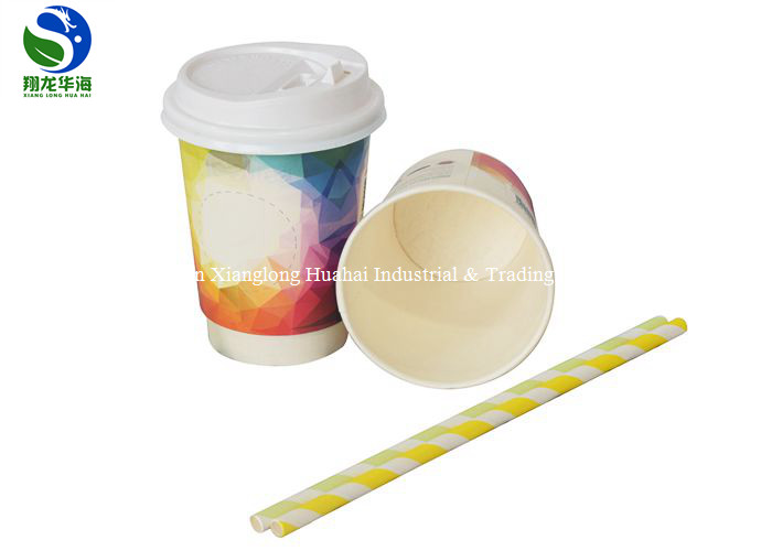 Long Life 12oz Double Wall Paper Cup Insulated Disposable Coffee Cups