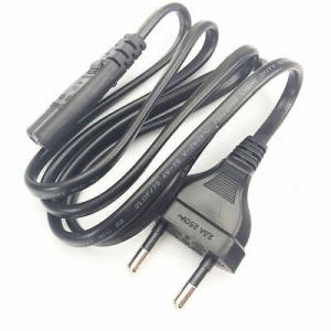 China Copper European Power Cord For Digital Cameras, Camcorders, Monitors wholesale