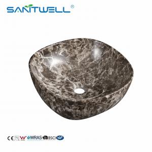 China Marble Solid Surface Art Basin Wash Basin Ceramic Basin Bathroom Above Counter Basin wholesale