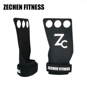 China Palm Crossfit Hand Grips Leather Gymnastics 2 Mm 3 Holes Diamond Microfiber Protecter wholesale