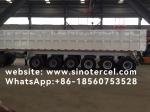 Steel Transportation Semi Tipper Truck Six Axle Semi Tipper Trailer