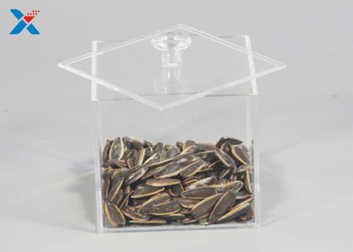 High Transparency Acrylic Packaging Box / Store Candy Box OEM ODM Available