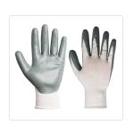 Warehouse Oil Resistant Polyester Liner 13G Nitrile Palm Coated Gloves