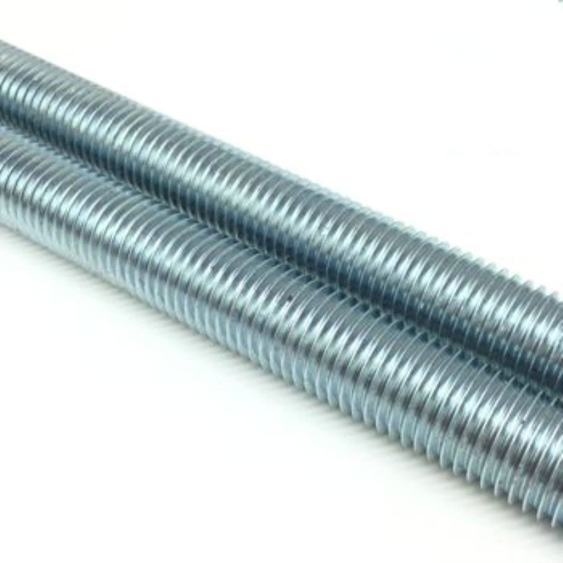 Custom High Strength 8.8 Grade Carbon Steel Threaded Rod M10 Full Thread Stud Black Zinc Plating Rod M2-M24 with Plain Finish
