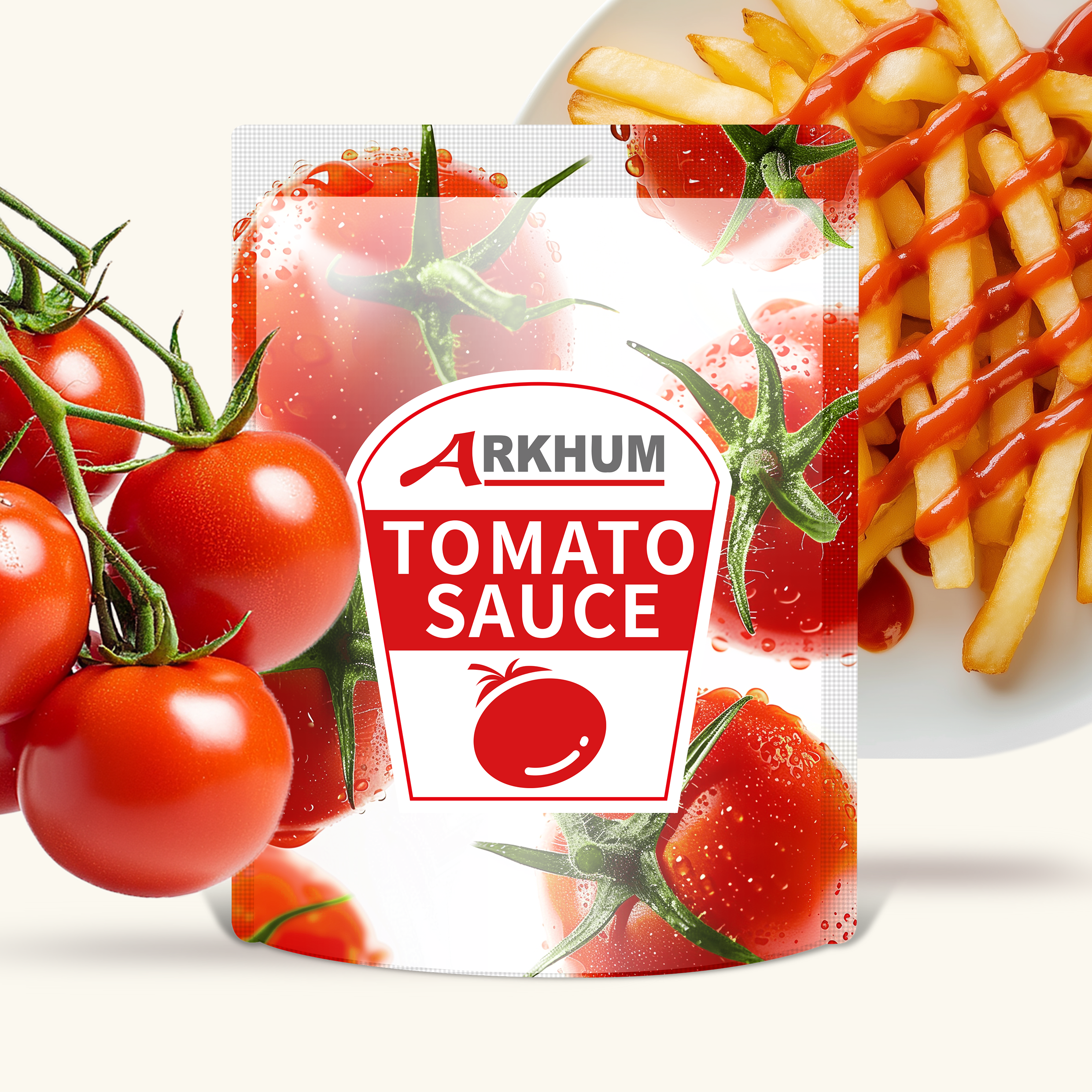 4.1g Fat Bagged tomato paste 180g Tomato Ketchup Small Pouch