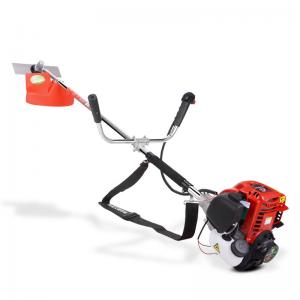 China 65CC 4 Stroke Weed Wacker Gas Powered String Trimmer Multifunction Brush Cutter for Grass Heavy Bush  Side Mounted wholesale