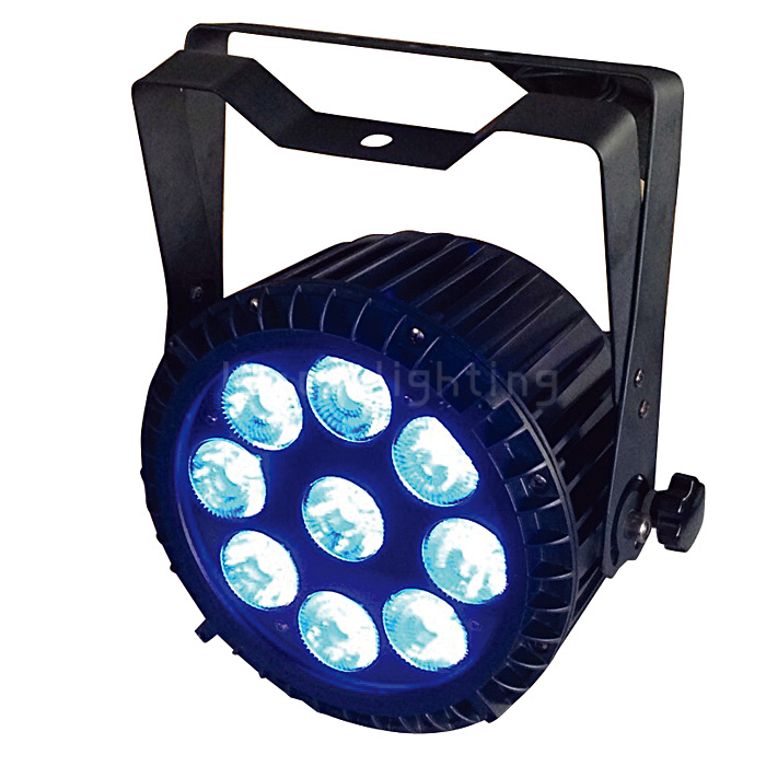 Best Seller 9x18w RGBWA UV IP65 Stage Outdoor Flat LED Par Can Light Price