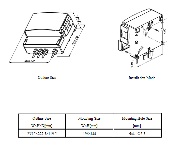 Waterproof LCD Weigh Feeder Controller IP65 Protection Level 235.5*227.5*119.5mm