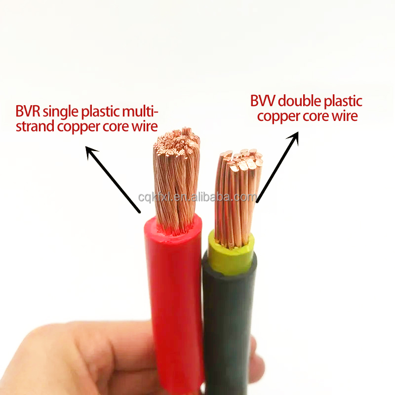 BVR Cable with Bare Copper Conductor and PVC Insulation for 450/750V Low Voltage Power Applications