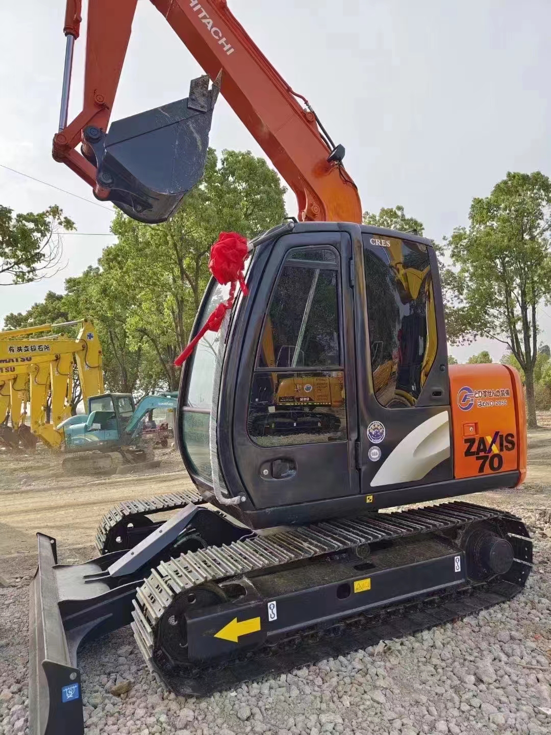 2020 Year Hitachi ZX70 7 Ton Used Excavator Transport Width 2.2m Construction Machinery