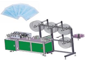 China Blue White Face Mask Making Machine Steel And Plastics Easy Installation wholesale