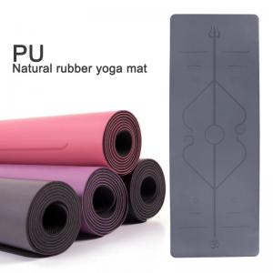 China Leather yoga mat, PU+ Natural rubber yoga mat, customized pu yoga mat, large exercise mat, fitness mats wholesale wholesale