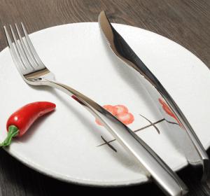 China touchless stainless steel cutlery/table fork/dinner knife/fork and knife set wholesale