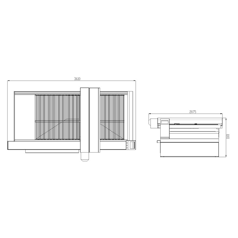 Smooth Cutting Surface CO2 Laser Cutting Machine with 3 Axis Ball Screw