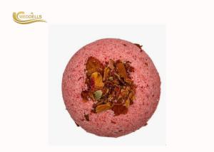China High Essence Oil Rose Petal Bath Bomb For Skin Whitening / Moisturizing wholesale