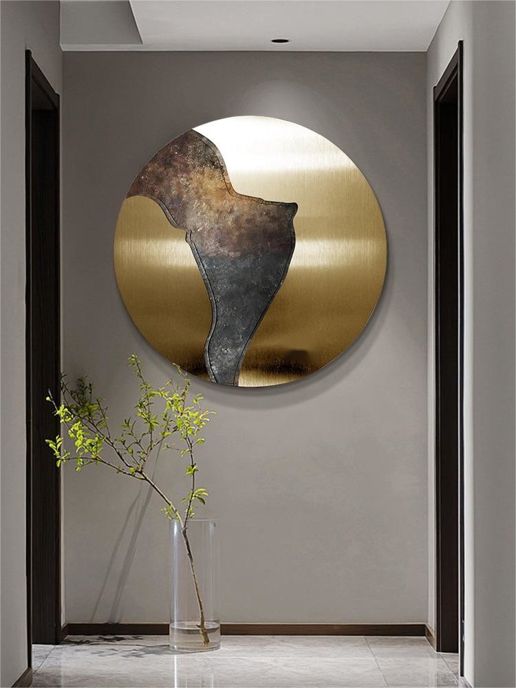 Brushed Antique Copper Wall Decor Art Piece For Hotel Lobby Entryway View Terrace