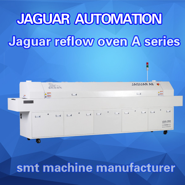 8 heating zones hot air reflow oven with PC control