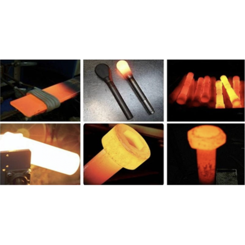 IGBT 100KW Induction Forging Furnace 20KHZ Bolt Induction Heating Machine