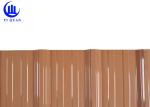 Pvc Wave Molding Brown Resin Plastic Roof Tiles Anti - UV Agent
