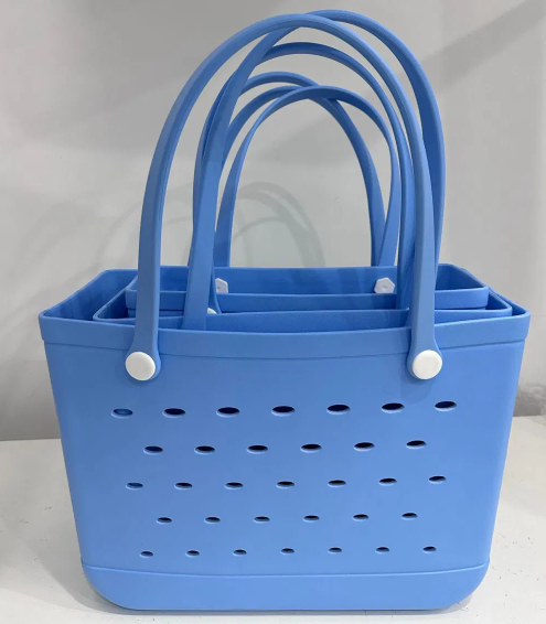 EVA Beach Bag for Pool Fun Woowave Rubber Women Kids Small Bogg Bag Storage Tote
