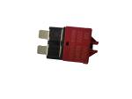 Red Resettable Circuit Breaker Blade Fuse 28VDC 5A Rated Current