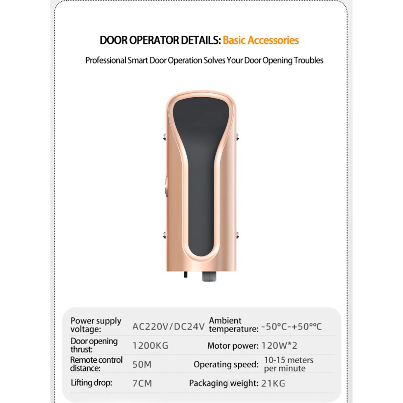 Smartphone-Controlled Access Control Rolling Door Operator Traveling Wheel Remote Switch Motor Key Card Access for Villa