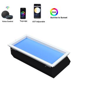 China ROHS Ceiling Artificial LED Skylight Mimics Sunlight Recessed 30x60 CCT 6500K wholesale