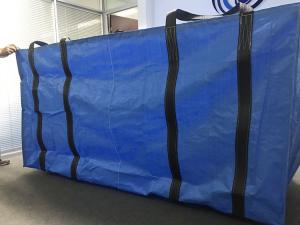 China 3 Yards Blue Waste Skip Bags For Office Space Junk Construction Waste wholesale
