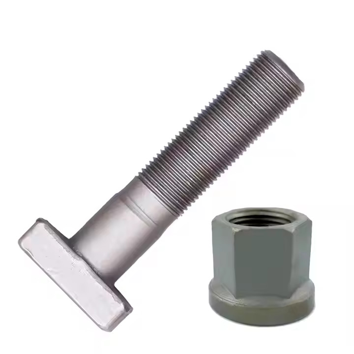 Black Alloy Wheel Bolts Extended Lug Bolts T Shape Head For Trilex