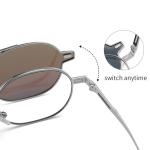 UV400 Magnetic Sunglasses Clip On For Men Women Polarized Retro Anti Glare