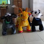 Hansel amusementt park walking stufffed kids electric animal toy ride