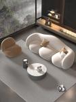 Creative Curved Living Room Sofa Luxury Modern Reception Guest Sofa