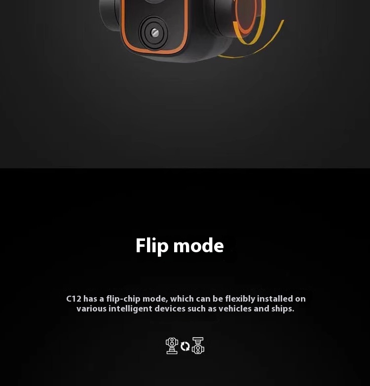 Skydroid C12 2K High Definition Thermal Imaging Camera Three-Axis Stabilized Dual Light Gimbal Inverted Dynamic Drone Accessory