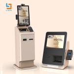 Desktop Hotel Self Service Kiosk For Room Key Dispense ADA Compliant Smart