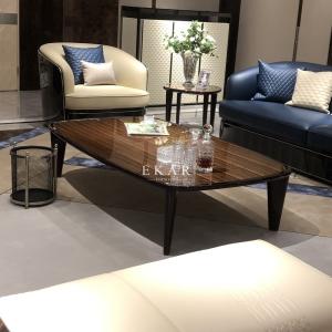 China Italian High Gloss Veneer Rectangle Shaped Modern Coffee Table wholesale
