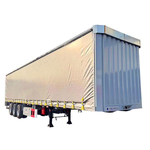 Curtain Side Trailer Curtainsider Dry Van Box Trailer Sliding Curtain Tarpaulin