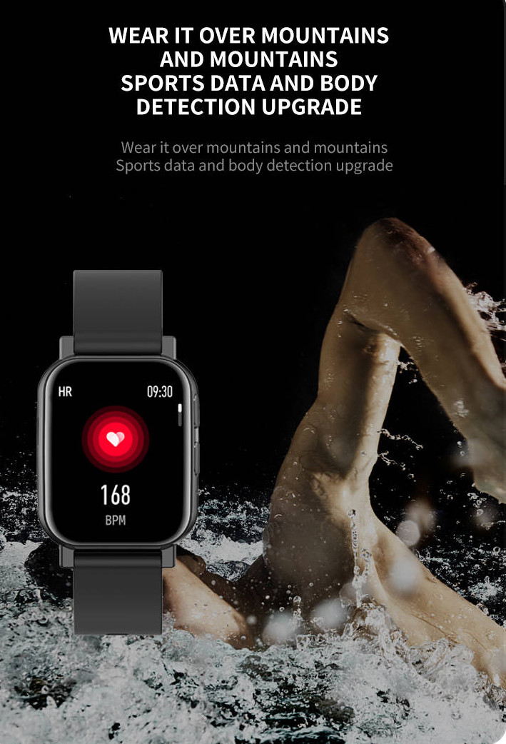 1.69in Screen Bluetooth Touch Watch Realtek 8762C Blood Oxygen TFT Screen